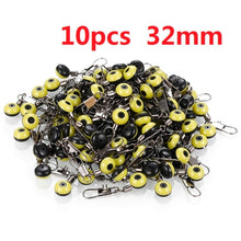 Load image into Gallery viewer, 50pcs/Lot Fishing Float Bobber Stops Space Beans Swivel Connectors Sea Fishing Saltwater Metal Plastic Tools Accessories