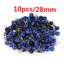 Load image into Gallery viewer, 50pcs/Lot Fishing Float Bobber Stops Space Beans Swivel Connectors Sea Fishing Saltwater Metal Plastic Tools Accessories