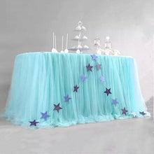 Load image into Gallery viewer, 6FT-190X76CM Table Skirt Tulle Tableware Tutu Wedding Decor Birthday Party Baby Shower Banquet Party Home Tablecloth Desk Cover
