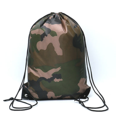 Camouflage Backpack Drawstring Gym Bag Travel Sport Outdoor Bag Lightweight Camping Hiking Outdoor Bags