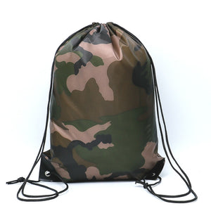 Camouflage Backpack Drawstring Gym Bag Travel Sport Outdoor Bag Lightweight Camping Hiking Outdoor Bags