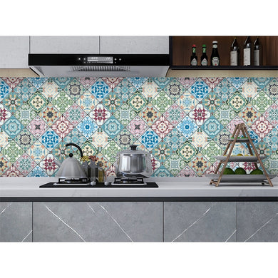 B6005 Wallpaper Kitchen Stickers Anti-Oil Paste Self-Adhesive Foil Waterproof Bathroom Furniture Bedroom Wall Paper