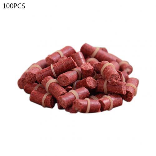 100Pcs/pack River Sea Fishing Tackle Bait Smell Grass Fresh Scent Crucian Carp Fish Baits Fishing Baits Lure Particle