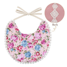 Load image into Gallery viewer, 3Pcs Baby Headband Tassel Saliva Towel Floral Print Newborn Double Side Bibs Boys Girls Bandana Burp Cloths Feeding Smock Stuff