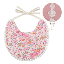 Load image into Gallery viewer, 3Pcs Baby Headband Tassel Saliva Towel Floral Print Newborn Double Side Bibs Boys Girls Bandana Burp Cloths Feeding Smock Stuff