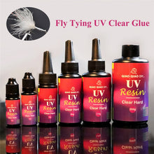 Load image into Gallery viewer, 60g UV clear Finish glue combo thin &amp; thick instant cure super clear UV glue fly tying quick drying glue fly fishing