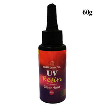 Load image into Gallery viewer, 60g UV clear Finish glue combo thin &amp; thick instant cure super clear UV glue fly tying quick drying glue fly fishing