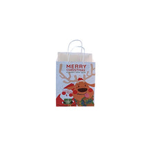 Load image into Gallery viewer, 10Pcs/lot Multifuntion Christmas Paper Bag 21*13*8cm Festival gift bags with Handles Christmas Party Supplies For Event Party