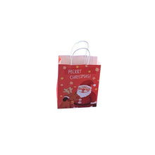 Load image into Gallery viewer, 10Pcs/lot Multifuntion Christmas Paper Bag 21*13*8cm Festival gift bags with Handles Christmas Party Supplies For Event Party