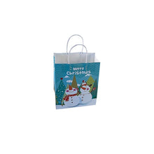 Load image into Gallery viewer, 10Pcs/lot Multifuntion Christmas Paper Bag 21*13*8cm Festival gift bags with Handles Christmas Party Supplies For Event Party