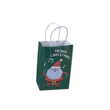 Load image into Gallery viewer, 10Pcs/lot Multifuntion Christmas Paper Bag 21*13*8cm Festival gift bags with Handles Christmas Party Supplies For Event Party