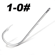 Load image into Gallery viewer, 50pcs/lot Long Shank Fishing Hook For Fishing Live Bait With Double Bait Keeper Barbs High Carbon Steel With Anti-rust Fishhooks