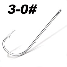 Load image into Gallery viewer, 50pcs/lot Long Shank Fishing Hook For Fishing Live Bait With Double Bait Keeper Barbs High Carbon Steel With Anti-rust Fishhooks