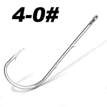 Load image into Gallery viewer, 50pcs/lot Long Shank Fishing Hook For Fishing Live Bait With Double Bait Keeper Barbs High Carbon Steel With Anti-rust Fishhooks