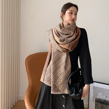 Load image into Gallery viewer, 2021 brand skull cashmere scarf women men winter scarf thick shawl wrap head scarf holiday gift