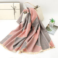 Load image into Gallery viewer, 2021 brand skull cashmere scarf women men winter scarf thick shawl wrap head scarf holiday gift