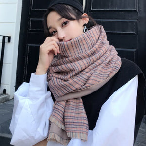2021 brand skull cashmere scarf women men winter scarf thick shawl wrap head scarf holiday gift
