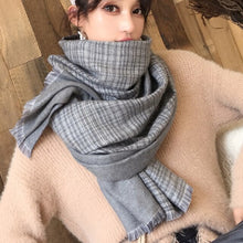 Load image into Gallery viewer, 2021 brand skull cashmere scarf women men winter scarf thick shawl wrap head scarf holiday gift
