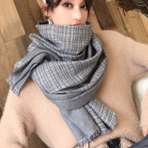 2021 brand skull cashmere scarf women men winter scarf thick shawl wrap head scarf holiday gift