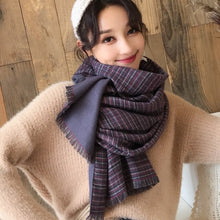 Load image into Gallery viewer, 2021 brand skull cashmere scarf women men winter scarf thick shawl wrap head scarf holiday gift