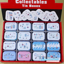 Load image into Gallery viewer, 12Pieces/Lot Portable Mini Metal Tin Box Multiple Pattern Printing Mac Makeup Jewelry Pill Storage Box With Lid Gift Packing Box