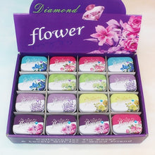 Load image into Gallery viewer, 12Pieces/Lot Portable Mini Metal Tin Box Multiple Pattern Printing Mac Makeup Jewelry Pill Storage Box With Lid Gift Packing Box