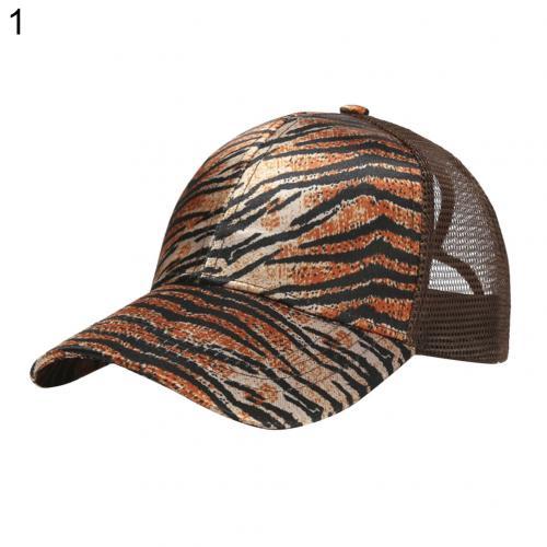 2020 Baseball Cap Women Summer Leopard Print Anti UV Ponytail Hat Outdoor Sports Baseball Caps Female Adjustable Hip Hop Hats