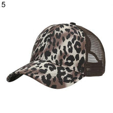 Load image into Gallery viewer, 2020 Baseball Cap Women Summer Leopard Print Anti UV Ponytail Hat Outdoor Sports Baseball Caps Female Adjustable Hip Hop Hats