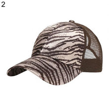 Load image into Gallery viewer, 2020 Baseball Cap Women Summer Leopard Print Anti UV Ponytail Hat Outdoor Sports Baseball Caps Female Adjustable Hip Hop Hats