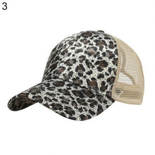 Load image into Gallery viewer, 2020 Baseball Cap Women Summer Leopard Print Anti UV Ponytail Hat Outdoor Sports Baseball Caps Female Adjustable Hip Hop Hats
