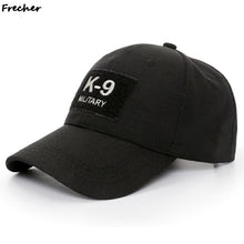 Load image into Gallery viewer, K-9 Police Unit Officer Gear Army K9 Dog Multicam Operator Cap Camouflage Embroidered Baseball Cap Men Hat With Patch Outdoor