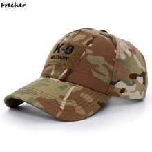 Load image into Gallery viewer, K-9 Police Unit Officer Gear Army K9 Dog Multicam Operator Cap Camouflage Embroidered Baseball Cap Men Hat With Patch Outdoor