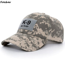 Load image into Gallery viewer, K-9 Police Unit Officer Gear Army K9 Dog Multicam Operator Cap Camouflage Embroidered Baseball Cap Men Hat With Patch Outdoor