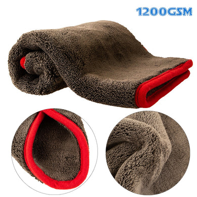 1200GSM Car Detailing Microfiber Towel Car Cleaning Drying Cloth Thick Car Washing Rag for Cars Kitchen Car Care Cloth