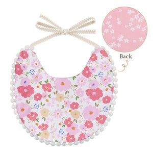3Pcs Baby Headband Tassel Saliva Towel Floral Print Newborn Double Side Bibs Boys Girls Bandana Burp Cloths Feeding Smock Stuff