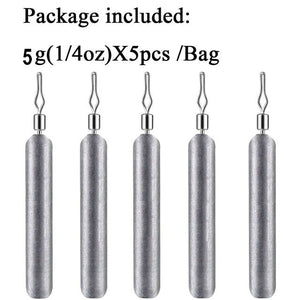 5pcs Fishing Sinker 3.5g 5g 7g 10g 14g 20g Drop Shot Weight Sinkers Fishing Tackle Accessories