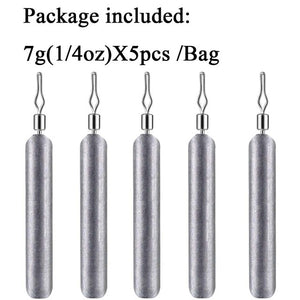 5pcs Fishing Sinker 3.5g 5g 7g 10g 14g 20g Drop Shot Weight Sinkers Fishing Tackle Accessories