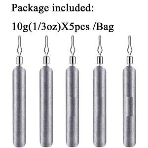 5pcs Fishing Sinker 3.5g 5g 7g 10g 14g 20g Drop Shot Weight Sinkers Fishing Tackle Accessories