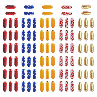 20Pcs Brass Fishing Spinner Lure Fishing Sinker Spinner bait Weights Slip Sinker Bullet Weights Inline Spinners Accessories