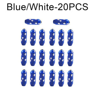 20Pcs Brass Fishing Spinner Lure Fishing Sinker Spinner bait Weights Slip Sinker Bullet Weights Inline Spinners Accessories