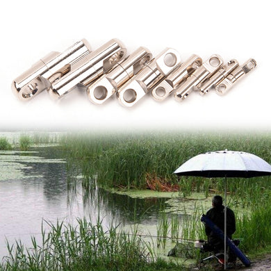 2021 New Stainless Steel Column Type Rotary Bearing Swivel Fishing Swivels Hook without ring Lure Connector Fish Accessories 5pc