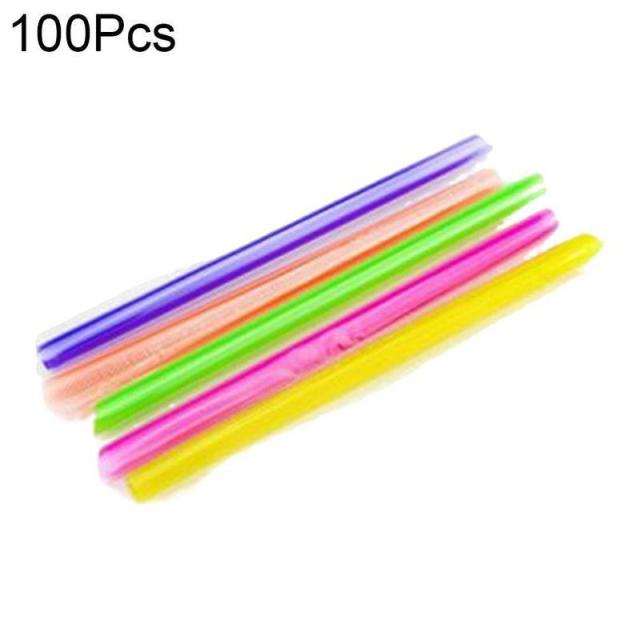 100PCS Wide 21cm Colorful Bubble Tea Milk Drinking Straws Disposable Big Wide Straw Boba Tea Smoothie Straw Bar Party Supplies