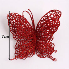 Load image into Gallery viewer, Hot 10Pcs 15CM Glitter Artificial Flowers Christmas Tree Ornaments Decorations Christmas Decorations For Home Christmas Gifts 7Z