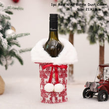 Load image into Gallery viewer, 2022 New Year Gift Xmas Santa Wine Bottle Dust Cover Noel Christmas Decorations for Home Natal Navidad 2021 Dinner Table Decor