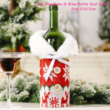 Load image into Gallery viewer, 2022 New Year Gift Xmas Santa Wine Bottle Dust Cover Noel Christmas Decorations for Home Natal Navidad 2021 Dinner Table Decor