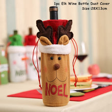 Load image into Gallery viewer, 2022 New Year Gift Xmas Santa Wine Bottle Dust Cover Noel Christmas Decorations for Home Natal Navidad 2021 Dinner Table Decor