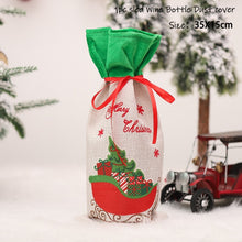 Load image into Gallery viewer, 2022 New Year Gift Xmas Santa Wine Bottle Dust Cover Noel Christmas Decorations for Home Natal Navidad 2021 Dinner Table Decor