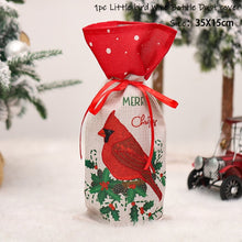 Load image into Gallery viewer, 2022 New Year Gift Xmas Santa Wine Bottle Dust Cover Noel Christmas Decorations for Home Natal Navidad 2021 Dinner Table Decor