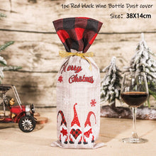 Load image into Gallery viewer, 2022 New Year Gift Xmas Santa Wine Bottle Dust Cover Noel Christmas Decorations for Home Natal Navidad 2021 Dinner Table Decor