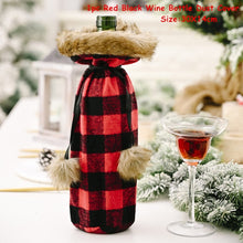 Load image into Gallery viewer, 2022 New Year Gift Xmas Santa Wine Bottle Dust Cover Noel Christmas Decorations for Home Natal Navidad 2021 Dinner Table Decor